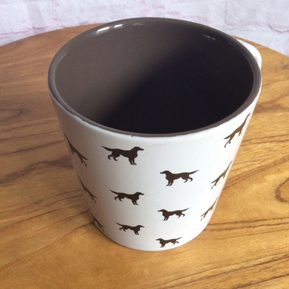 Large Cream and Brown Dog Silhouette Ceramic Mug - Picture 7 of 7